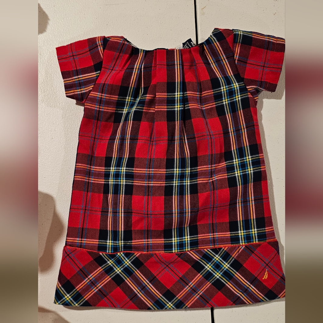 Nautica Plaid Dress 12m